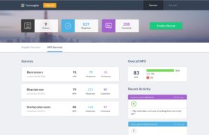 NPS dashboard