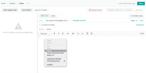 image of Step 8 - pasting your survey snippet in customer.io - of how to integrate yesinsights into customer.io