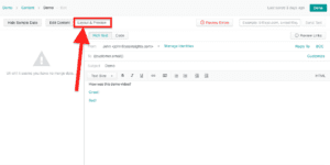 image of step to preview yesinsights into customer.io integration