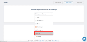 image of Step 6 - selecting gmail - of how to integrate yesinsights into gmail