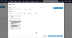 image of Step 8 - pasting your survey snippet in salesloft - of how to integrate yesinsights into salesloft