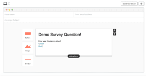 image of what your yesinsights survey will look like when integrating yesinsights into kissmetrics