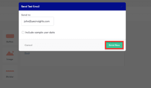 image of selecting preview to double check your yesinsights into kissmetrics integration